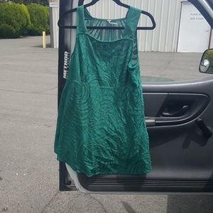 Free people lace dress with built in slip.